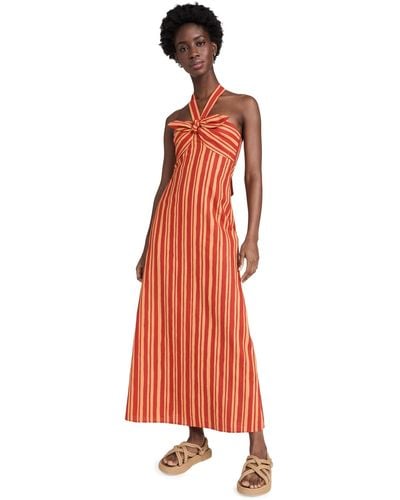 Simon Miller Del Linen Dress - Orange