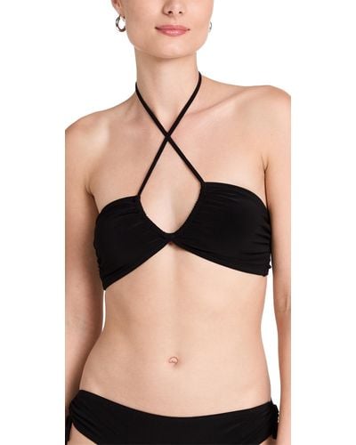 Norma Kamali Jaon Bra Bikini Top - Black