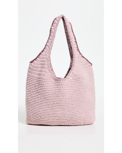 Madewell The Crochet Shopper Bag - Pink