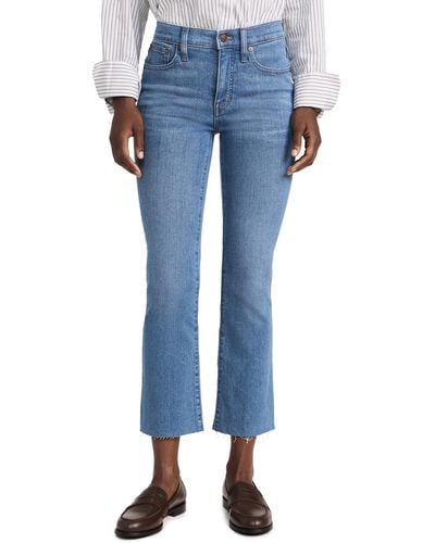 Madewell Mid Rise Kick Out Jeans - Blue