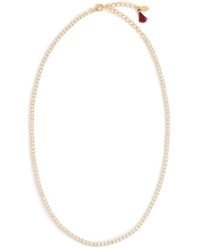 Shashi Tennis Diamond Necklace - White