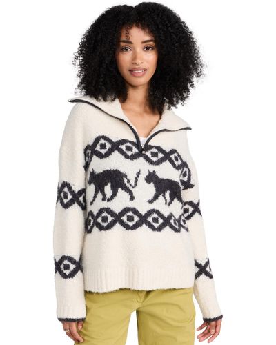 Kitri Uma Bouce Knit Sweater Ecru Anima - Multicolor