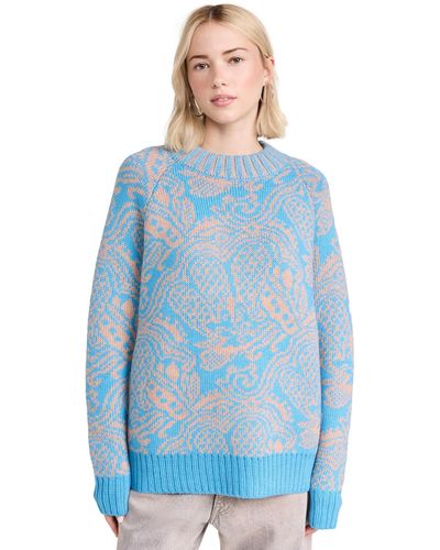 Rachel Comey Strada Sweater Top - Blue