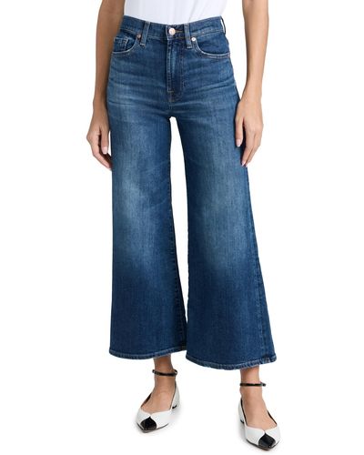 7 For All Mankind Cropped Jo Jeans - Blue