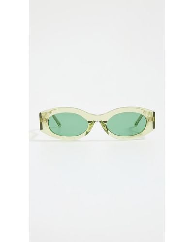 Linda Farrow X Attico Berta Sunglasses - Green