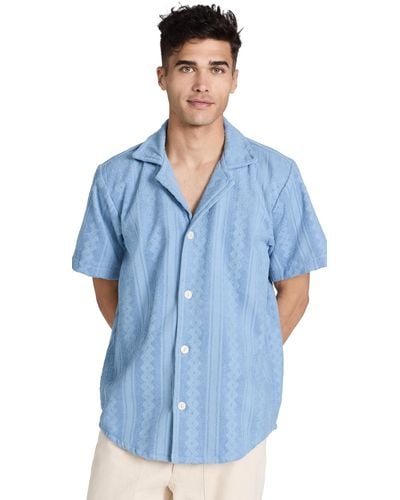 Oas Cuba Terry Shirt - Blue