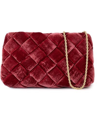 Loeffler Randall Auzeen Woven Crossbody Bag - Red