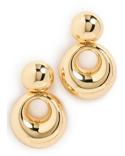 Lele Sadoughi Medallion Drop Earrings - Metallic