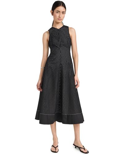 Proenza Schouler Juno Dress In Broderie Anglaise - Black