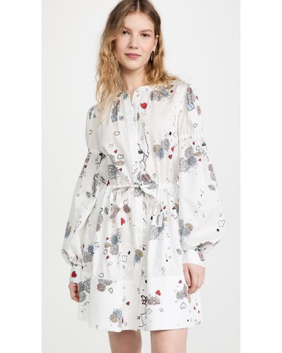 Macgraw Soiree floral print dress - White