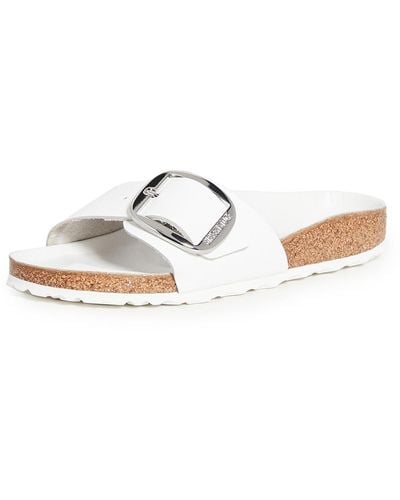 Birkenstock Madrid Big Buckle Sandals - White