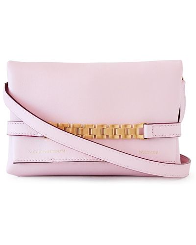 Victoria Beckham Mini Pouch With Long Strap - Pink
