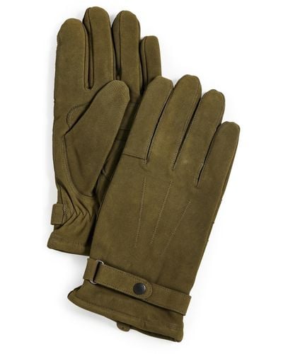 Barbour Leather Thinulate Glove - Green