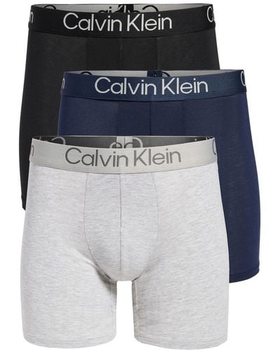 Calvin Klein Ultra Oft Modern 3-pack Boxer Brief Black/blue Hadow/grey Heather