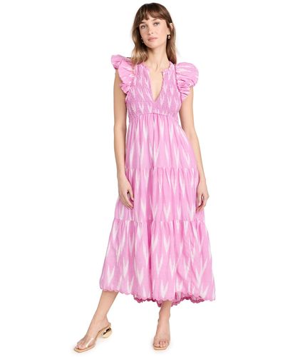 Saylor Almina Midi Dress - Pink
