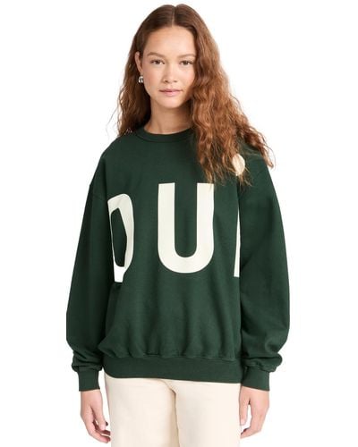 Clare V. Oversized Sweatshirt - Green