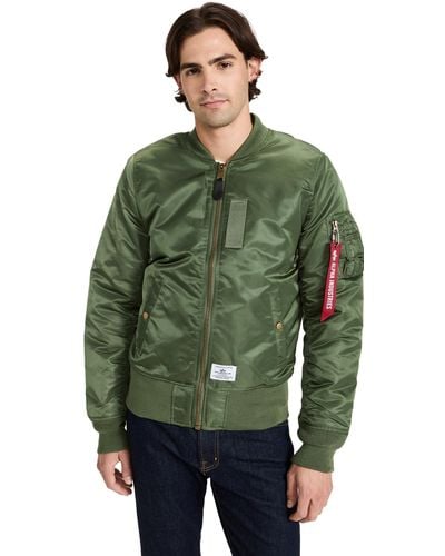Alpha Industries Apha Industries Ma-1 Mod Bomber Fight Jacket - Green