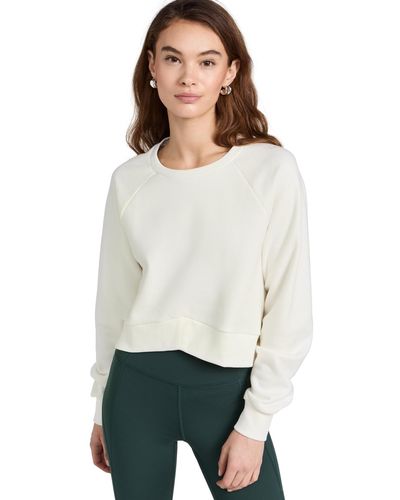 Beyond Yoga Uplift Cropped Pullover - White