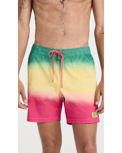 Banks Journal Deepest Reaches Fade Boardshorts - Pink