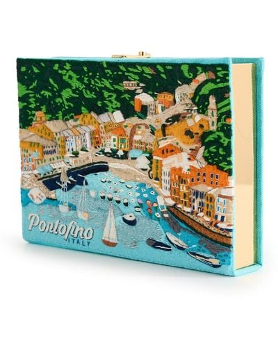 Olympia Le-Tan Portofino Book Clutch - Green
