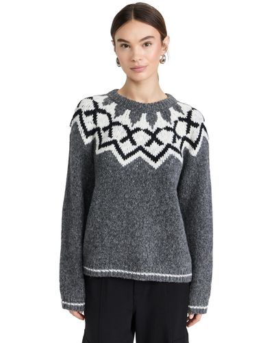Velvet Alexa Sweater Ediu Heather Grey - Black