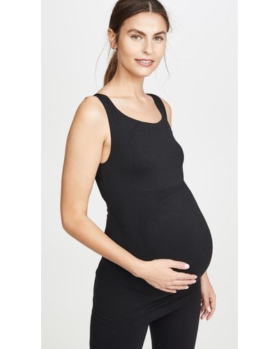 Blanqi Maternity Belly Support Tank Top - Black