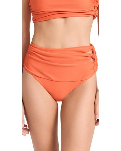 Jonathan Simkhai Imkhai Quadria Bikini Bottom Fame - Orange