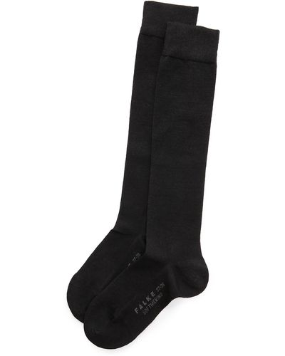FALKE Soft Merino Knee High Socks - Black