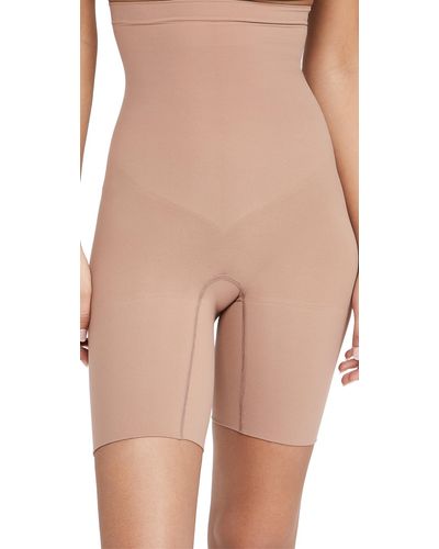 Spanx Higher Power Shorts Cafe Au Ait - Pink