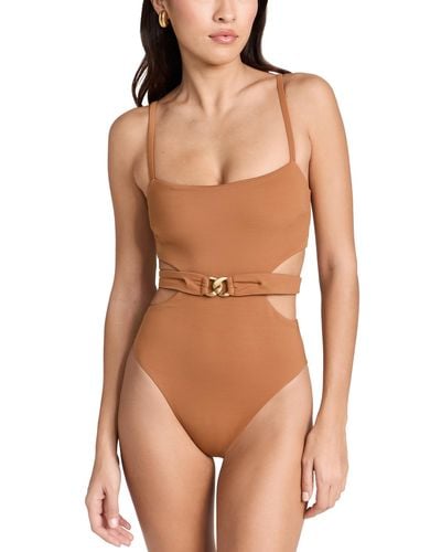 Vitamin A Luxe Link Belted One Piece - Multicolor
