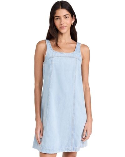 Madewell Denim Sleeveless Mini Dress - Blue