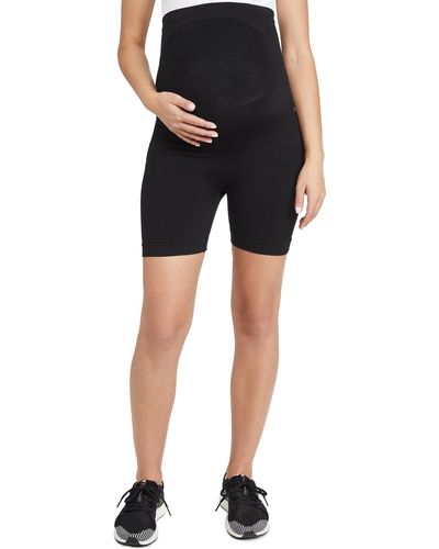 Blanqi Banqi Aternity Bey Support Girshorts Deepest Back - Black
