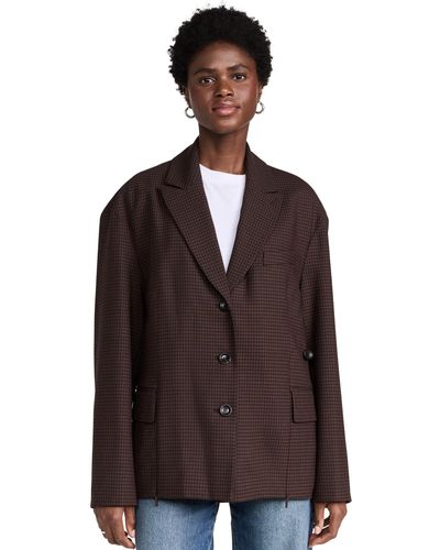 Tibi best sale check blazer