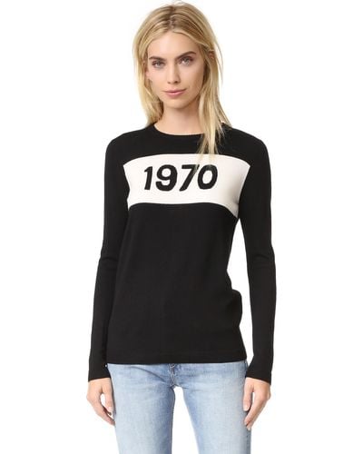 Bella Freud 1970 Graphic Wool Pullover Sweater - Red