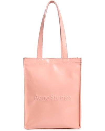 Acne Studios Logo Shopper Portrait Tote - Pink