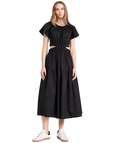 MINKPINK Allegra Cutout Midi Dress - Black