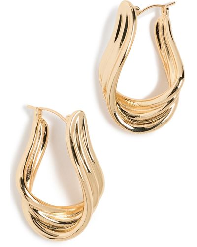 Shashi Lynx Earrings - Metallic