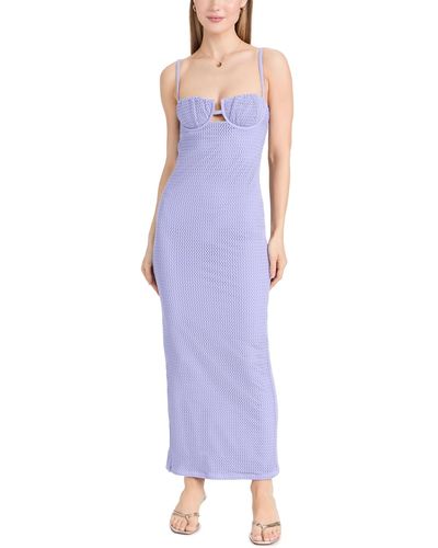 Montce Peta Ong Sip Dress Avendar Crochet - Purple