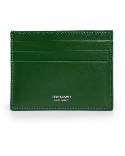 Ferragamo Florence Card Case - Green