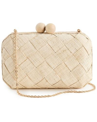 Poolside The Island Clutch - Natural