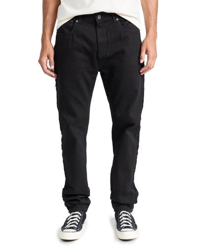 JW Anderson Twisted Si Fit Jeans Back X - Black