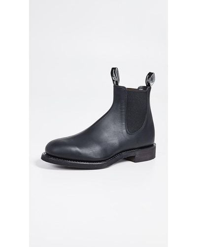 Black Adelaide Cuban Heel Boots, R.M.Williams Chelsea Boots