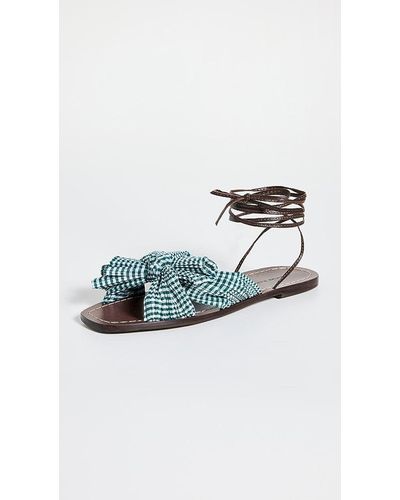 Loeffler Randall Peony Bow Wrap Sandals