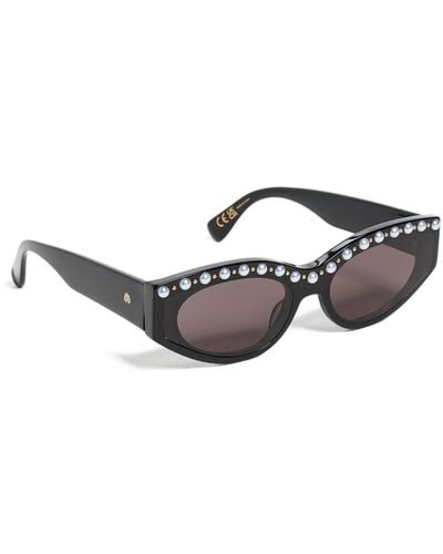 Lele Sadoughi Catalina Cat Eye Sunglasses - Black