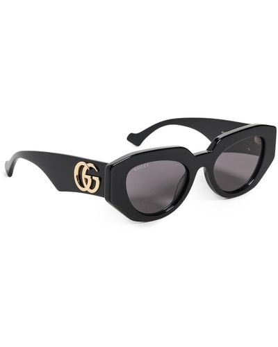 Gucci Bold Cat Eye Sunglasses - Black