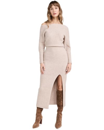 Line & Dot Alta Sweater Dress Oateal - Natural