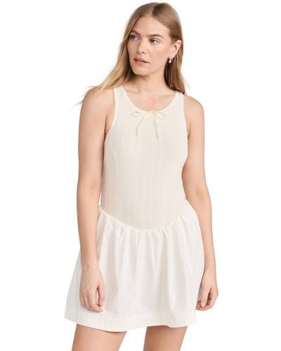 For Love & Lemons Billie Mini Dress - White
