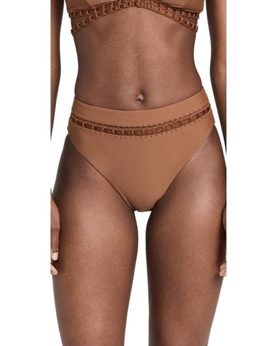 Jonathan Simkhai Uma Bikini Bottoms - Brown