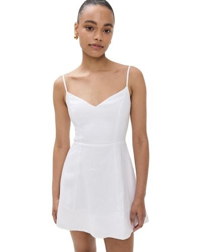 Reformation Holt Linen Dress - White
