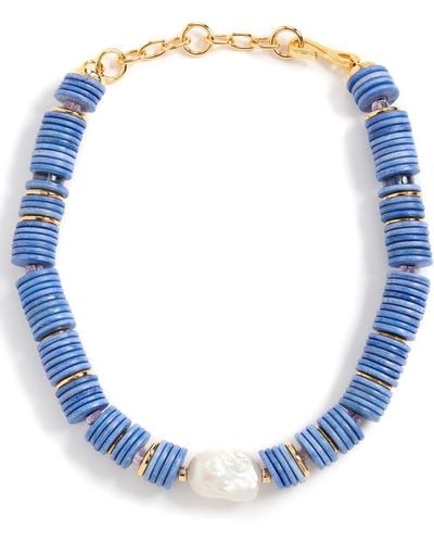 Lizzie Fortunato Bilbao Collar Necklace In Marine - Blue
